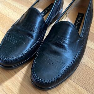 MEZLAN - Men’s Black Leather Loafers - 7M